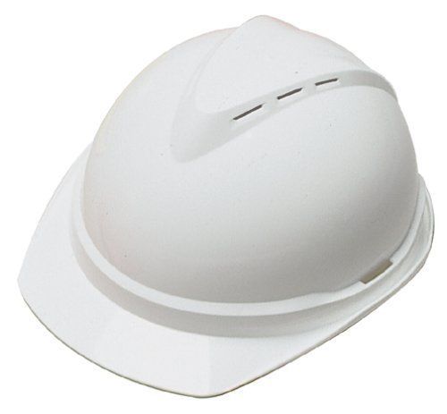 MSA Safety Works 10036453 Vented Hard Hat with Ratchet Suspension , New, Free Sh