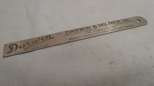 Darwin And Milner 6&#034; Steel Ruler