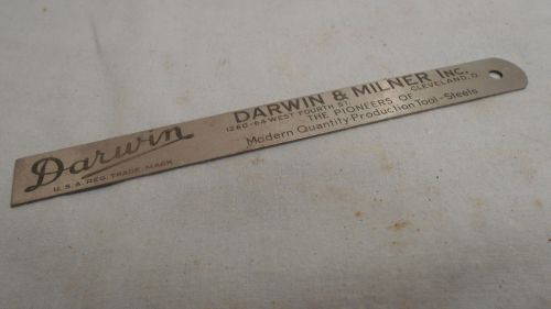 Darwin And Milner 6&#034; Steel Ruler