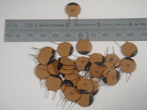 180 pF NPO Ceramic Disk Capacitors, qty 25