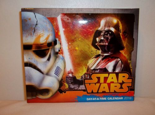 Lot Sale - 2 NIP 2016 Star Wars Day-At-A-Time Daily Desk Calendars