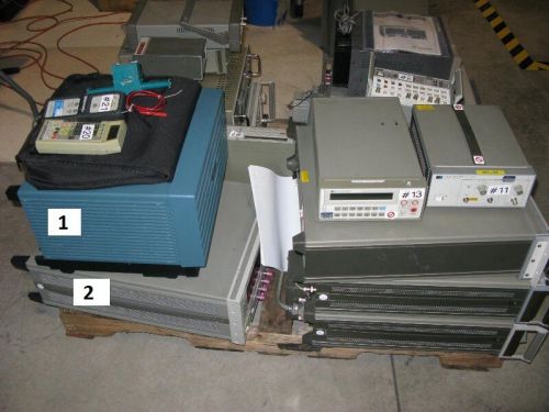 HP 83623A , Tektronix TDS7104 , HP 8566B and HP 8511A