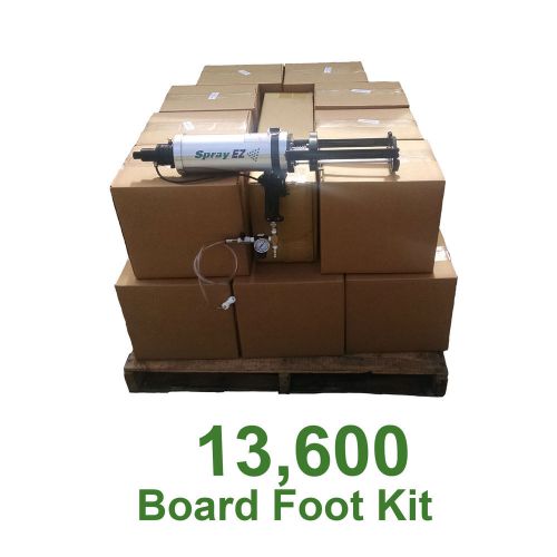 SPRAYEZ Spray Foam Insulation.5lb Open Cell Urethane Foam 13600 board foot kit!