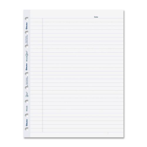 Blueline AFR9050R MiracleBind Ruled Paper Refill Sheets 9-1/4 x 7-1/4 White 5...