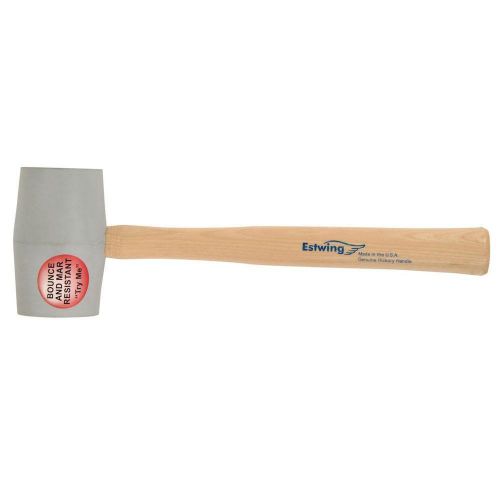 Estwing 18 oz. No Mark Deadhead Rubber Mallet Non Marring Rubber Hickory Handle