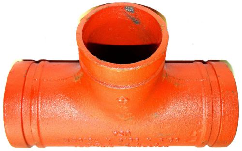 &#034;Grinnell&#034; 221 Fire Sprinkler Grooved Reducing Tee (3&#034; x 3&#034; x 2-1/2&#034;)
