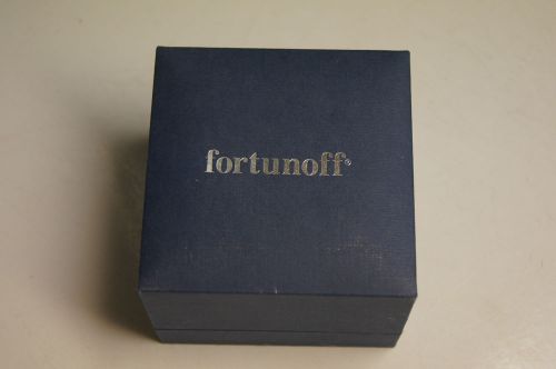 JEWELRY DISPLAY STORAGE BOX FORTUNOFF HINGED RING BOX 4 3/4&#034; x 3&#034;