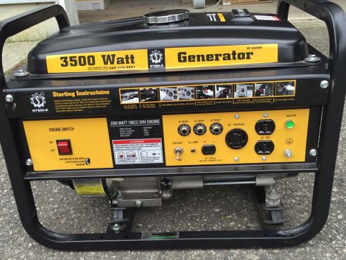 Steele Products SP-GG-350 3,500 Watt 4-Cycle Gas Powered Portable Generator New