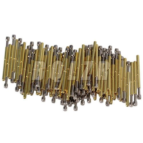 BQLZR P75-H2 Copper Spring Test Probe Pins Set of 100 Gold
