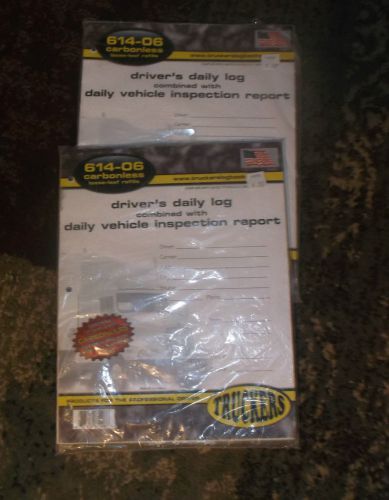 Lot NIP 614-06 Carbonless Loose-Leaf Refills Drivers Daily Log W/Inspection Repo