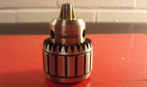 Accupro, 1/32- 3/8&#034; drill chuck, 2jt, k34, plain bearing, tapered mount, /lj2/ for sale
