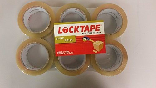 6 rolls - 2&#034; x 110 yards (330&#039; ft) - box carton sealing packing packaging tape for sale