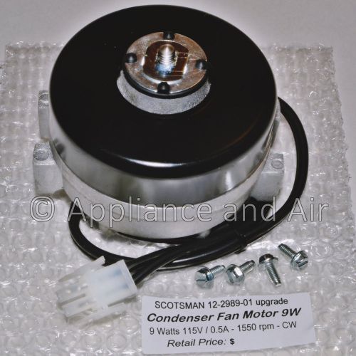 SCOTSMAN 12-2989-01 115V 6W-9W Condenser Fan Motor + Tech Advise - SHIPS TODAY!