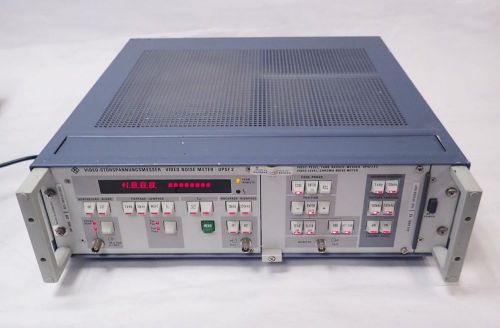 Rohde &amp; schwarz upsf-2 video noise meter w/ upsf2e2 chroma noise meter for sale