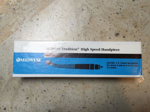 Dentsply Midwest Tradition Dental Highspeed Handpiece Used W/ Chuck