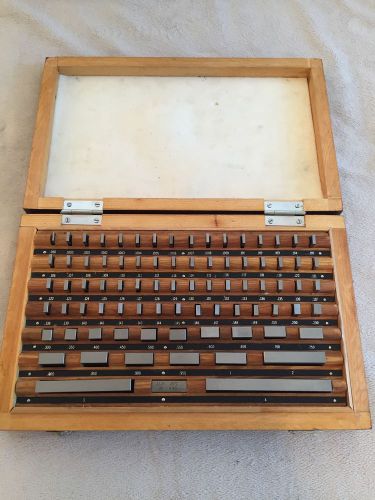 Euc 81 piece gage gauge block set for precision machinist tooling metalworking for sale