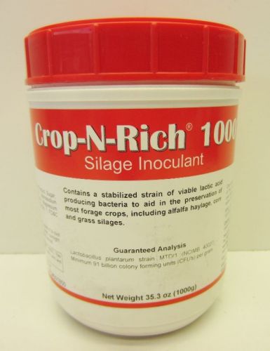 CROP-N-RICH 1000 SILAGE INOCULANT (35.3 oz) VITA PLUS TREATS 1000 TONS NEW