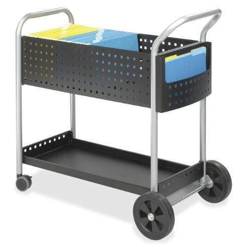 Safco products 5239bl scoot mail cart holds 150 legal size folders, sold for sale