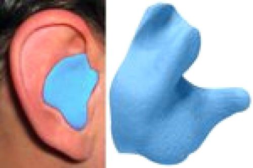 Hear Protect Sport Accessory Custom Molded Earplugs Blue Health Care Safe Gear