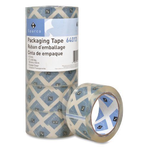 S.P. Richards Company Packaging Tape, 2 x 55 Yds, 2.5 Mil, 3&#034; Core, 6-Pack,
