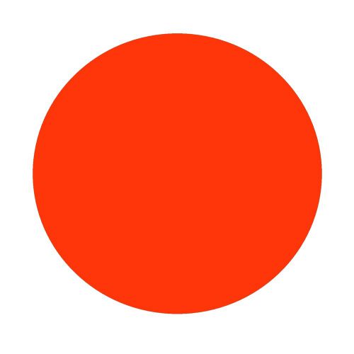 3/4&#034; Diameter Red Circle Labels (500 per Roll)