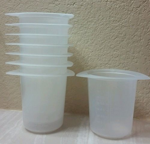 Tri-Corner Plastic Beaker, Polypropylene, 250 ml, pack of 8 Science Lab Supplies