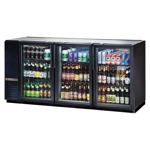 Back bar cooler three-section true refrigeration tbb-24gal-72g-ld (each) for sale