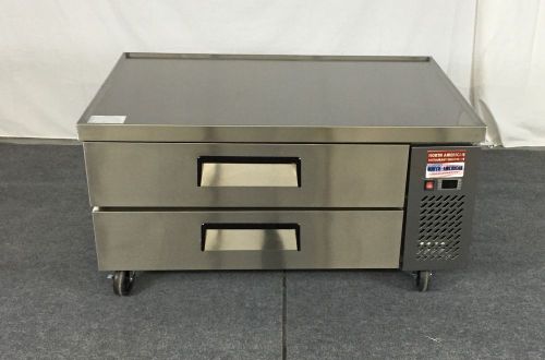 Chef base 48&#034; refrigerated grill stand 2  equipment table refrigerator  drawer 4 for sale
