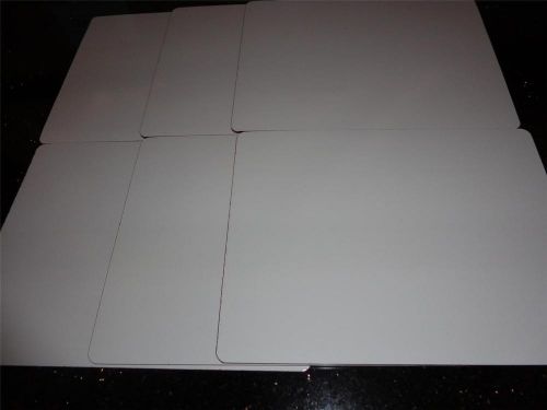SET OF 6 WHITE DRY ERASE BOARDS 9 X 12 PORTABLE SCHOOL OFFICE DISPLAY HOME