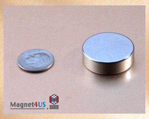 2pcs Super Strong Neodymium Rare earth Magnet Disc FOR SALE 7/8&#034;dia x 1/4&#034;thick