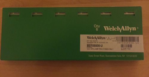 WELCH ALLYN 08800-U 4.6V HALOGEN REPLACEMENT BULB 6 PACK (6 BULBS TOTAL)