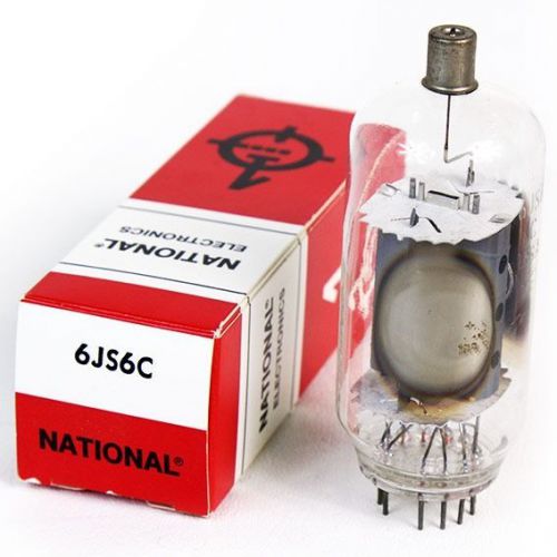 NATIONAL 6JS6C VINTAGE TUBE in box USA Vacuum Tubes Radio Amp General Electric