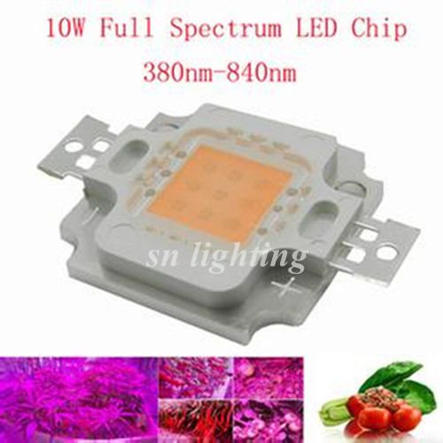 5pcs 10W 380NM-840NM Full Spectrum High Power LED Chip Grow Light SN