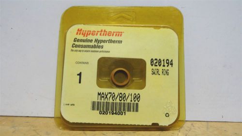 HYPERTHERM * 020194 * 70-100 Amp Swirl Ring For Plasma Torch *NEW IN THE BOX*