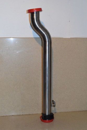 HEAVY DUTY VACUUM / LAB CURVED VALVE 37.5&#034; LONG 4.25&#034; OUTER DIAMETER (SV11)