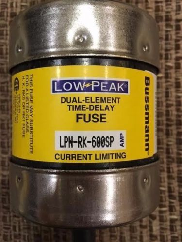 Cooper bussmann lpn-rk-600sp low peak rk1 fuse for sale