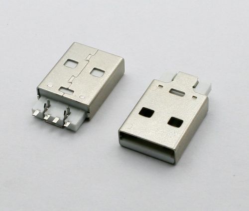 5pcs USB Type-A furcation 4Pin SMT Male Panel Mount Connector HW-UAM-09