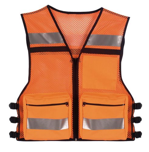 9520 Rothco Orange High Visibility Public Safety Mesh Vest