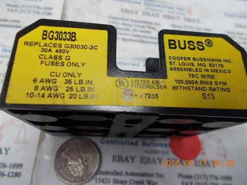 Buss/Bussmann Cooper BG3033B Fuse Block Holder