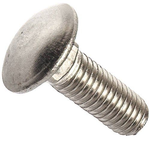 Fastenere 5/16-18 x 2-1/2&#034; Carriage Bolts, Round Head, Square Neck, Stainless