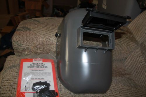 Fibre-metal 6906gy welding helmet shell gray with # 6ooo quick-lok mount for sale