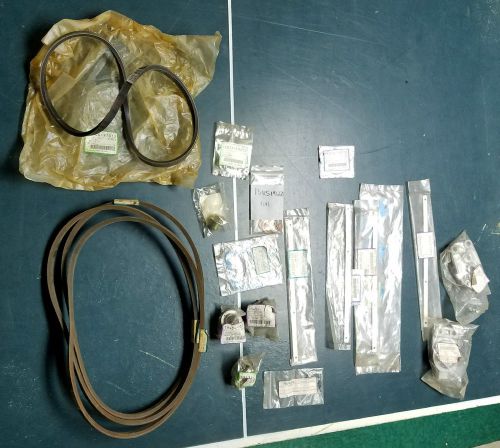 Lot of kubota engine parts v-belts, gaskets, o-rings, covers, glow plug cord, for sale