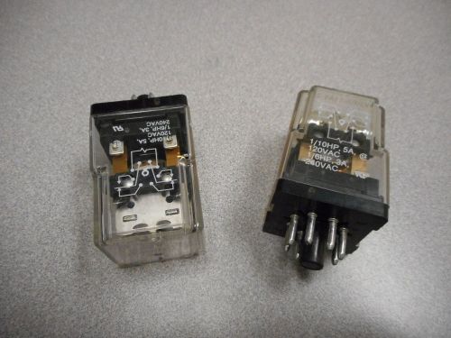 POTTER &amp; BRUMFIELD KRPA11AY-24 RELAY, E-MECH. DPDT CUR RTG 5A, 24V (Lot of 2)
