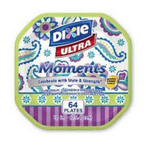 Dixie 64 Count Ultra Moments Family Fun Plates, 10-1/16&#034;