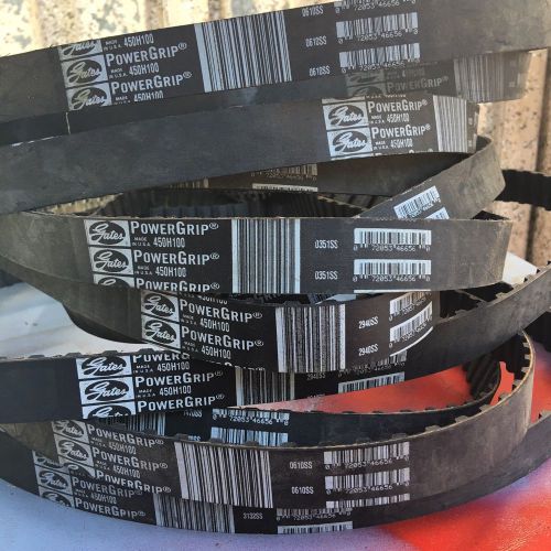 Lot of 10 gates powergrip timing belt 450h100 for sale