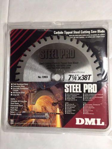 New In Original Package DML SteelPro 7-1/4&#034; X 38 Teeth No. 72803