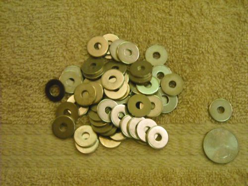 100 stainless steel flat washers 3/16&#034; X 5/8&#034; OD X 1/16&#034; thick