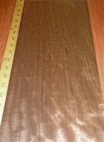Bubinga Smoked Figured wood veneer 9&#034; x 19&#034; raw no backing 1/42&#034; thickness &#034;A&#034;