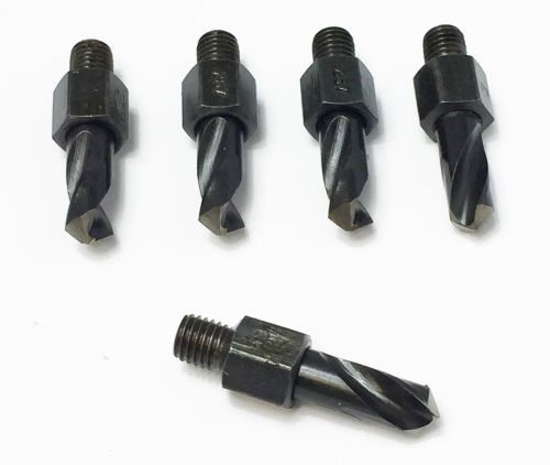 Threaded drill bits hss letter size f 0.2570 135 degree split point 5 piece new for sale