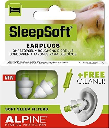 Alpine sleepsoft earplugs 2015 new reusable hearing protection + free cleaner for sale